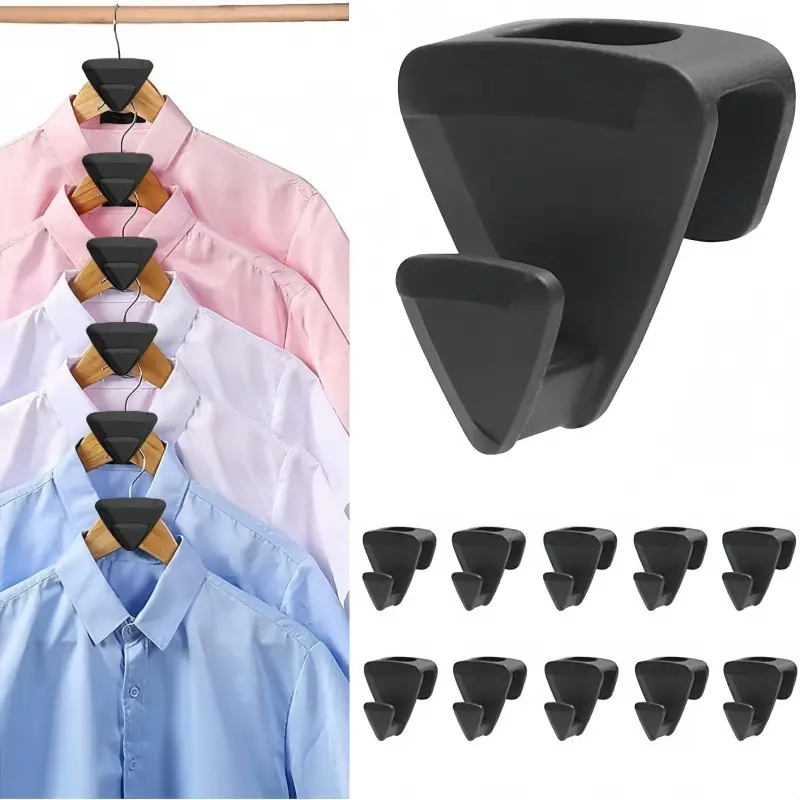 24pcs Triangle Clothes Hanger Hook Connection Hook Space Saving Connectors