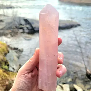 Rose quartz tower