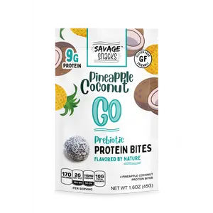 Pineapple Coconut Prebiotic Protein Bites