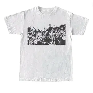 Skeletons On Fire Vintage 90s Graphic T-Shirt, Burning Skeleton Y2k Shirt, Retro Skeleton Grunge Tee, 90s Skull Shirt, Gothic Grunge Tee, Unisex T-Shirt, Gift For Men Women Menswear Top Streetwear