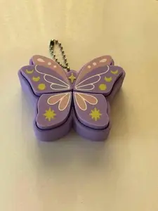 Pixie Butterfly 4-Button Fidget Clicker Keychain