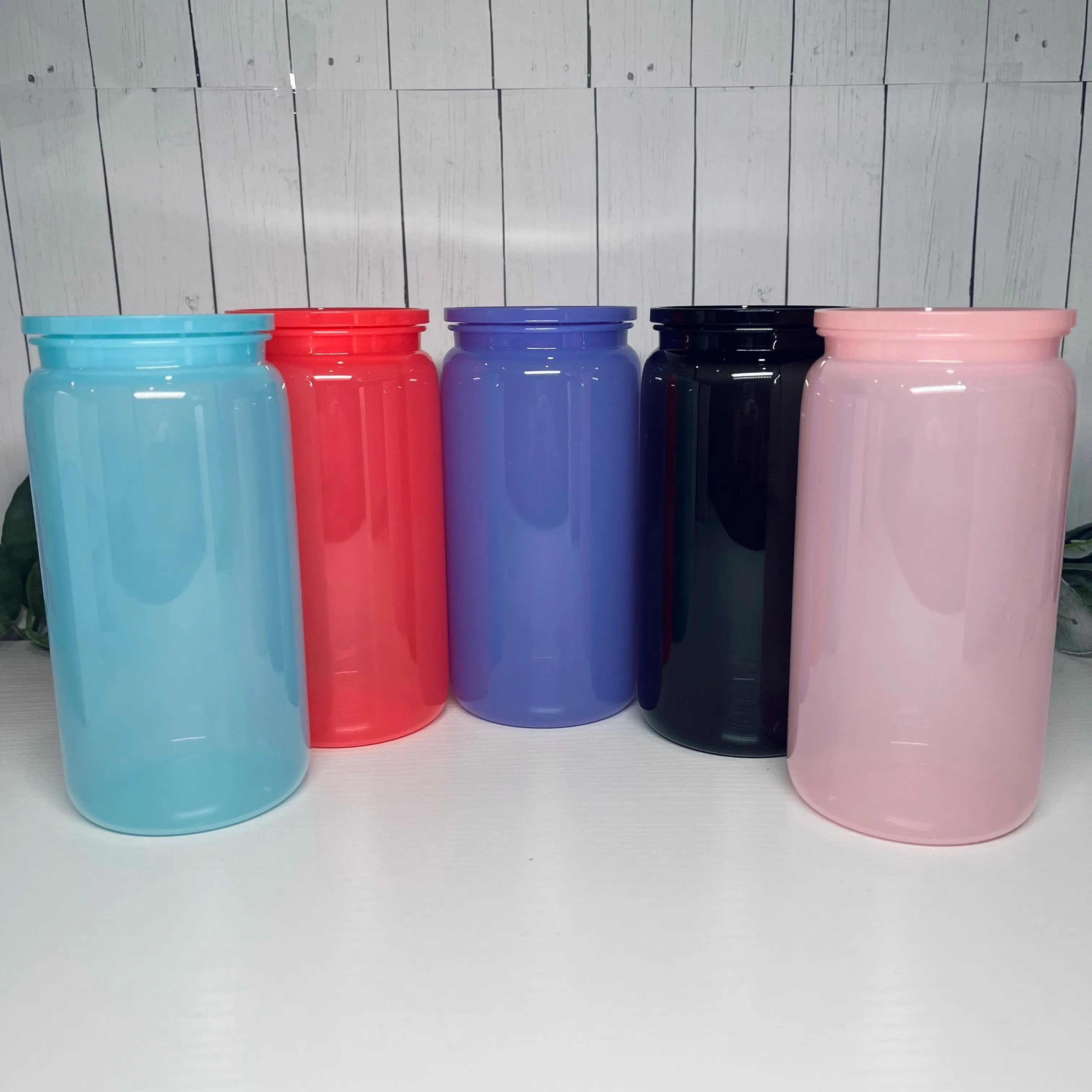 16oz Pastel Plastic Can | Blank 16oz Pastel Plastic Can | Blank