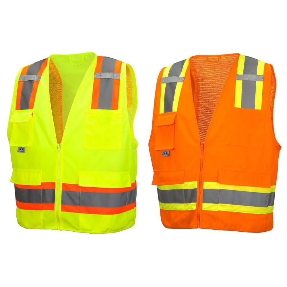 Pyramex RVZ24 Type R Class 2 Surveyor Safety Vest Two-Tone