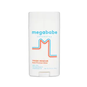 Megababe Thigh Rescue Unscented Anti-Chafe Stick Prevents Skin Chafe & Irritation for Thighs Arms Bra-Lines 2.12oz Unscented Summer Vacation Essentials