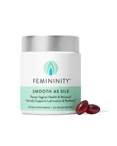 Femininity Smooth as Silk Soft Gel Supplement Naturally Restores & Improves Feminine Moisture + Health