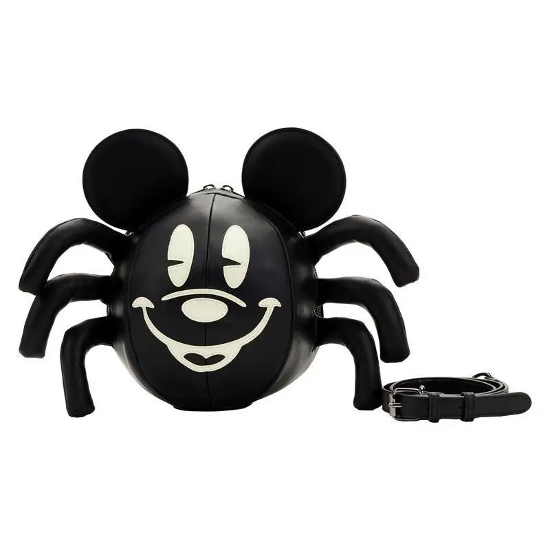 Loungefly Disney Mickey Mouse Spider 3D Figural Crossbody Bag, Women's Vegan Leather Fashion Purse with Movable Legs, Handbag Crossbody Bag
