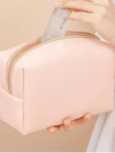 Women's Octagonal Makeup Bag Travel Portable Washbag Storage Bag Cute Waterproof Square Cosmetic Bag, Travel Makeup Organizer, Ideal for Daily Use & Trips