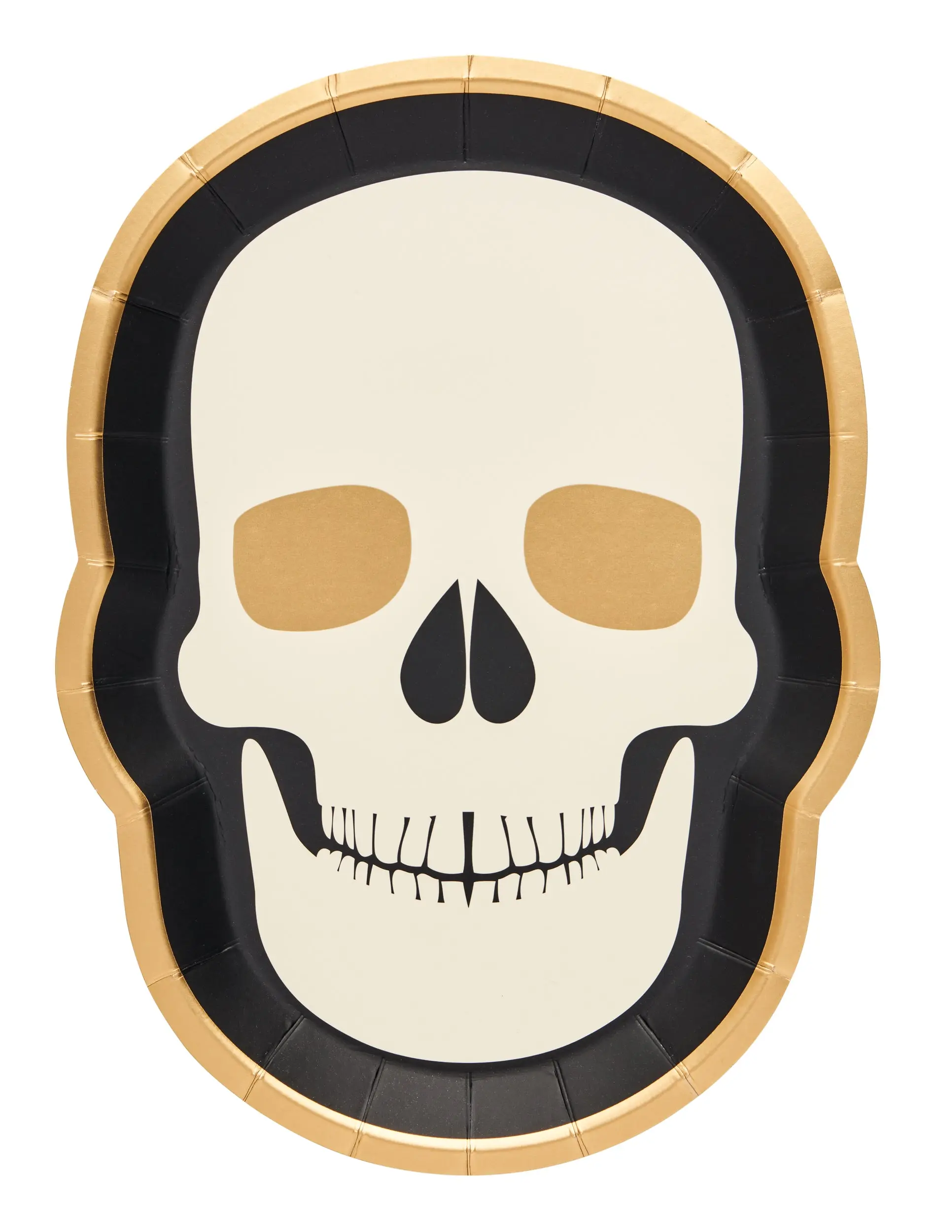 Skull Salad Plate Classic Spooky/8pk