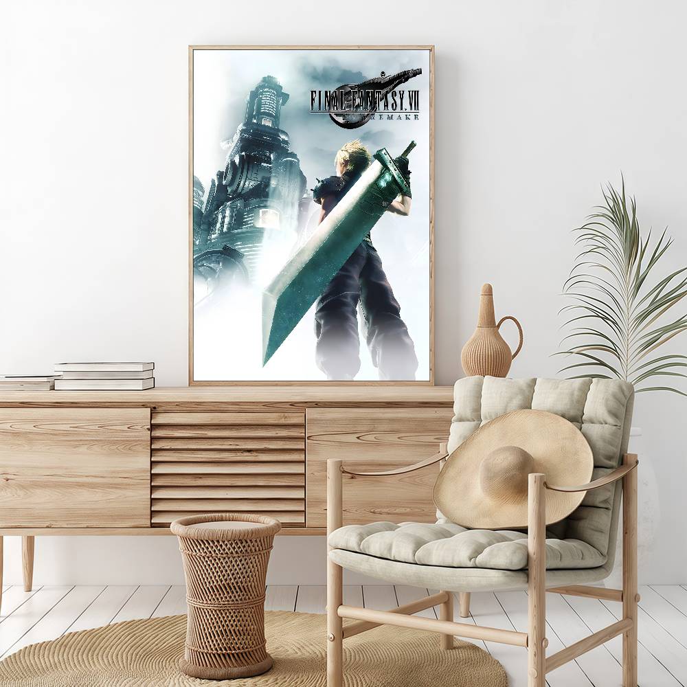 Final Fantasy Game Vintage Posters Sticky Vintage Room Home Bar Cafe Decor Kawaii Room Decor