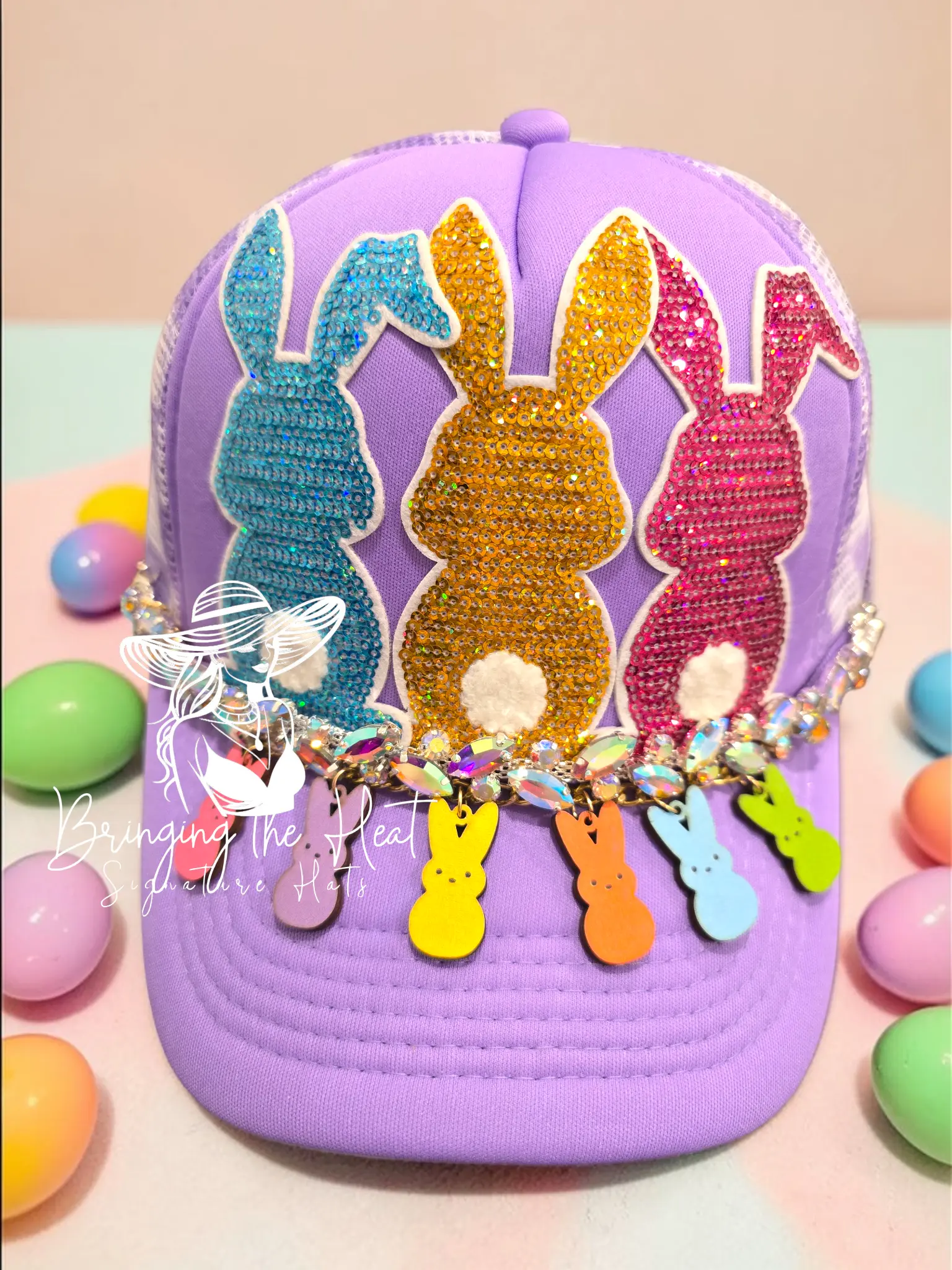 Easter Bunny Sequin Hat