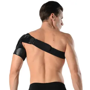 Universal Adjustable Compression Shoulder Brace for Men & Women, Ideal for Sports Injuries, Ice Pack Compatible Design