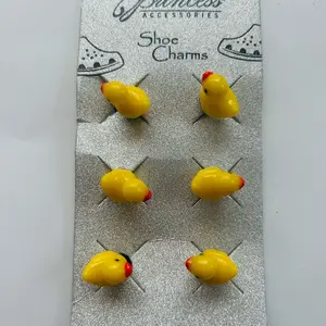 Yellow Ducky 6 pack of Shoe Charms