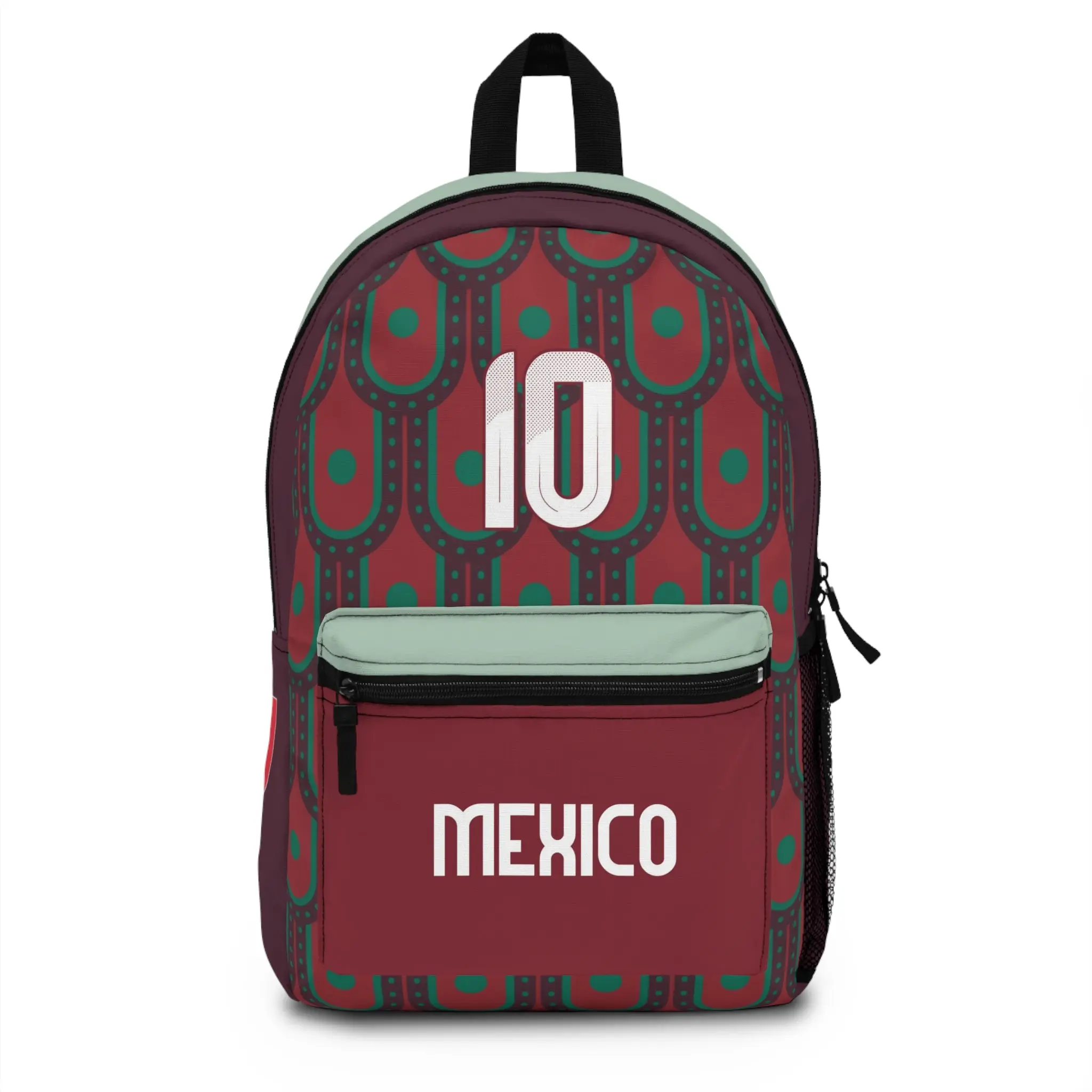 México National Soccer Team Backpack - Iconic Green, White, and Red