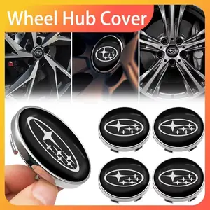 4pcs 60mm Car Wheel Center Hub Cap Rim Cover Emblem Stickers For Subaru Forester impreza Outback Legacy Tribecacar Accessories