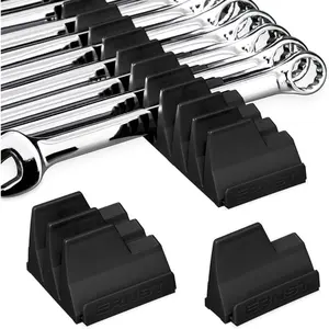Wrench Storage Rack, Creative Storage Rack - Black, Detachable Tool Wrench Storage Organizer.