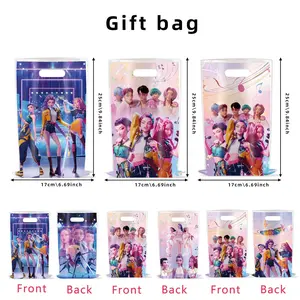 K-Pop Devil Girl Movie Theme Disposable Gift Bags/Candy Bags 30-Pack, Different Styles with Front and Back Sides, Perfect for Party Decorations and Surprise Gift Wrapping for Fans.