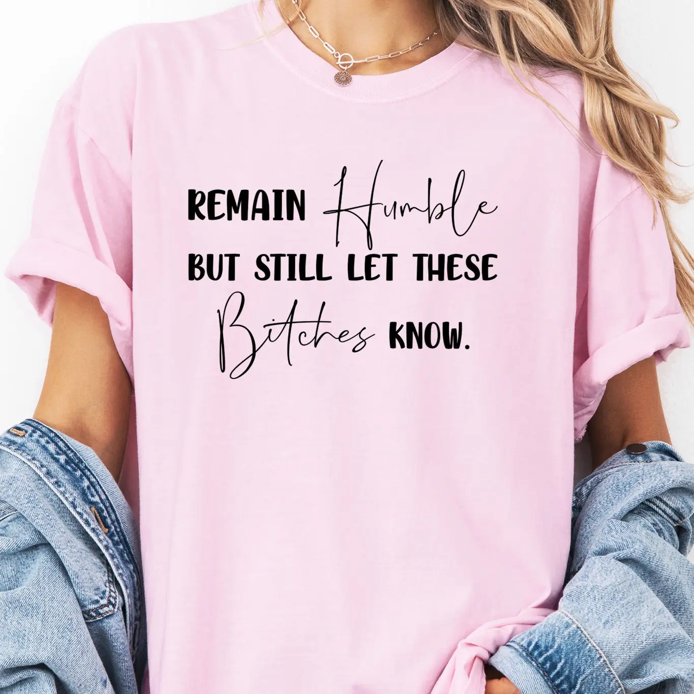 Remain Humble Comfort Colors Graphic Top, Womenswear Top, Soft Fabric Fit, Unisex Tshirt, Made In The USA