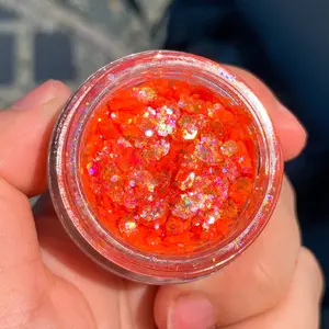 Starfire Glitter Gel - Slayfire Cosmetics UV Neon Orange Cosmetic Glitter