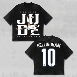 [FREE SHIP] Comfort Colors Jude Bellingham T-Shirt, England Number 10 Tee, JUDE Soccer Graphic Top, England Football Shirt, ENG Midfielder National Team Merch, Vintage Acid Wash Three Lions Apparel
