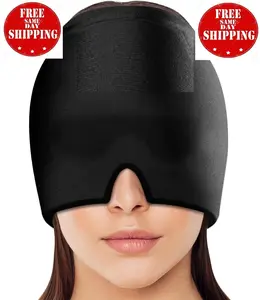 Gel Ice Headache Relief Hat, Wearable Cold Therapy Migraine Relief Cap, Comforta