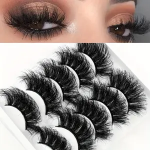5 Pairs Of Eyelash Extension Eyelashes with Long-lasting Fluffy and Thick False Eyelashes, Eye-catching Volume, Elongated Eyelashes, Thick and Long, Fluffy Cluster Lashes, DIY Eyelash Extensions