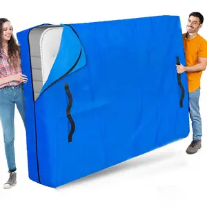 Mattress Storage Bag, Reusable Tarp Mattress Storage Bag with Handles, Mattress Moving Bag, Extra Thick Mattress Cover for House Moving Travel
