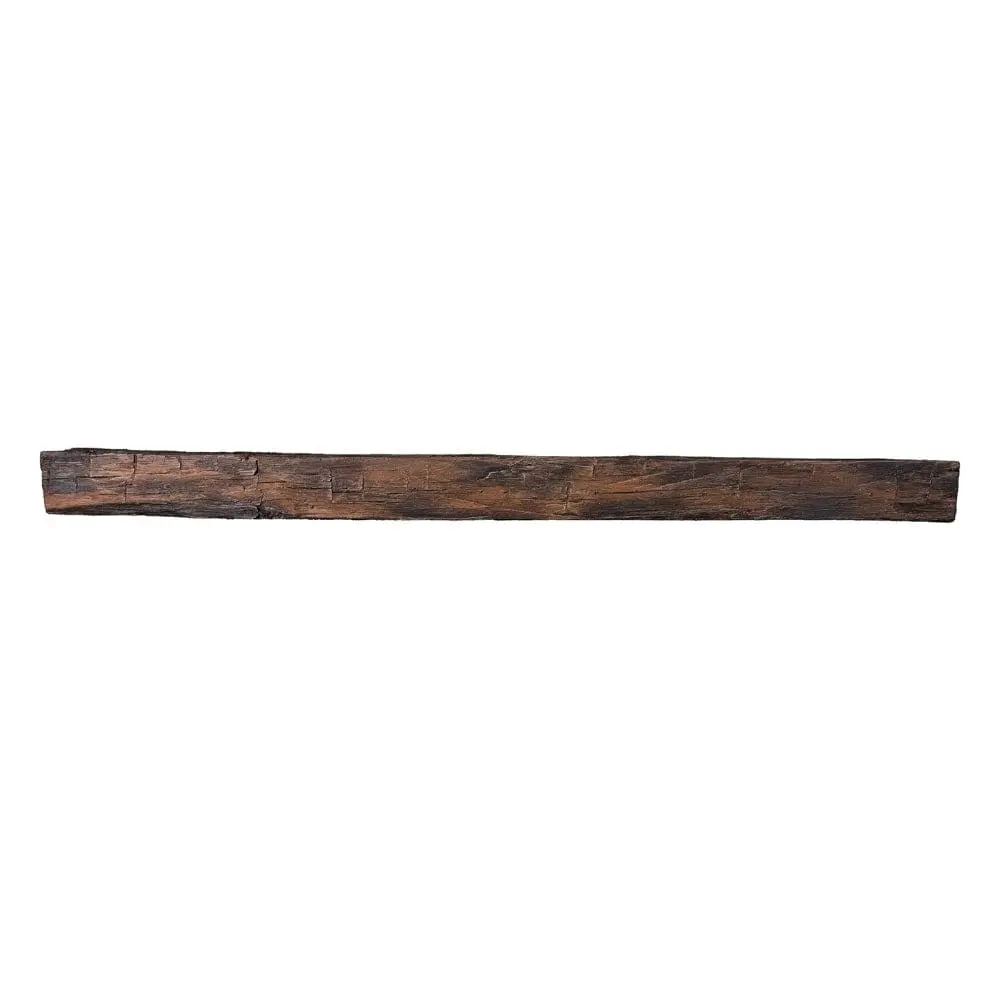 Lexington Hearth Hayloft Beam Concrete Faux Wood Mantel Shelf