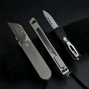 3-Piece EDC Utility Knife Set, Compact Outdoor Hand Tool Combination Kit