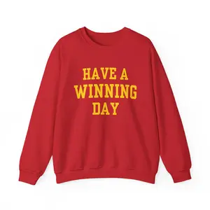 Copy of Have a Winning Day Jersey Sweatshirt | Laila Dermott 40 Crewneck printed everyday soft knit top