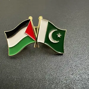 Palestine & Pakistan  Flags pin