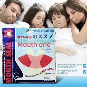 Closed Mouth Stickers [30 Stickers/Bag]  5], a total of 150 stickersBreathing Corrector Mouth Tape Lip Tape Mouth Closure Device Sleep Anti-Mouth Tape Sleep Adhesive Breathable Hypoallergenic Mouth Tape Breathable  Elastic Athletic Muscle Support
