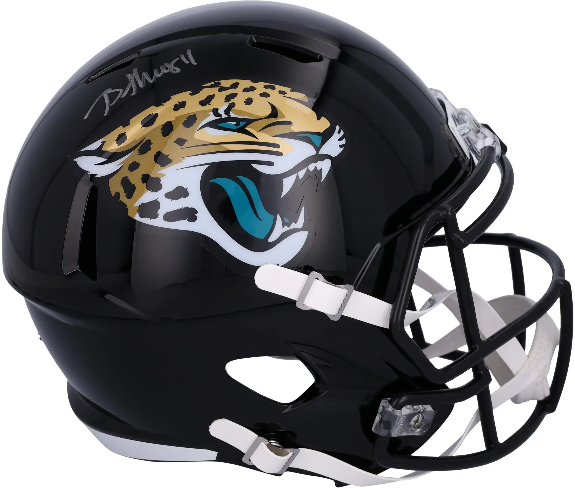 Brian Thomas Jr. Jacksonville Jaguars Autographed Riddell Speed Replica Helmet - Fanatics Authentic Certified