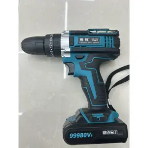 High Performance Lithium Battery Charging Impact Drill 10mm Max Drilling Diameter Variable Cordless Power Drill
