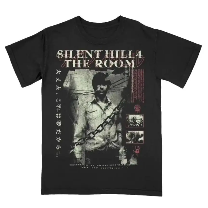 Silent Hill 4 The Room Graphic Tee, Horror Survival Game Shirt