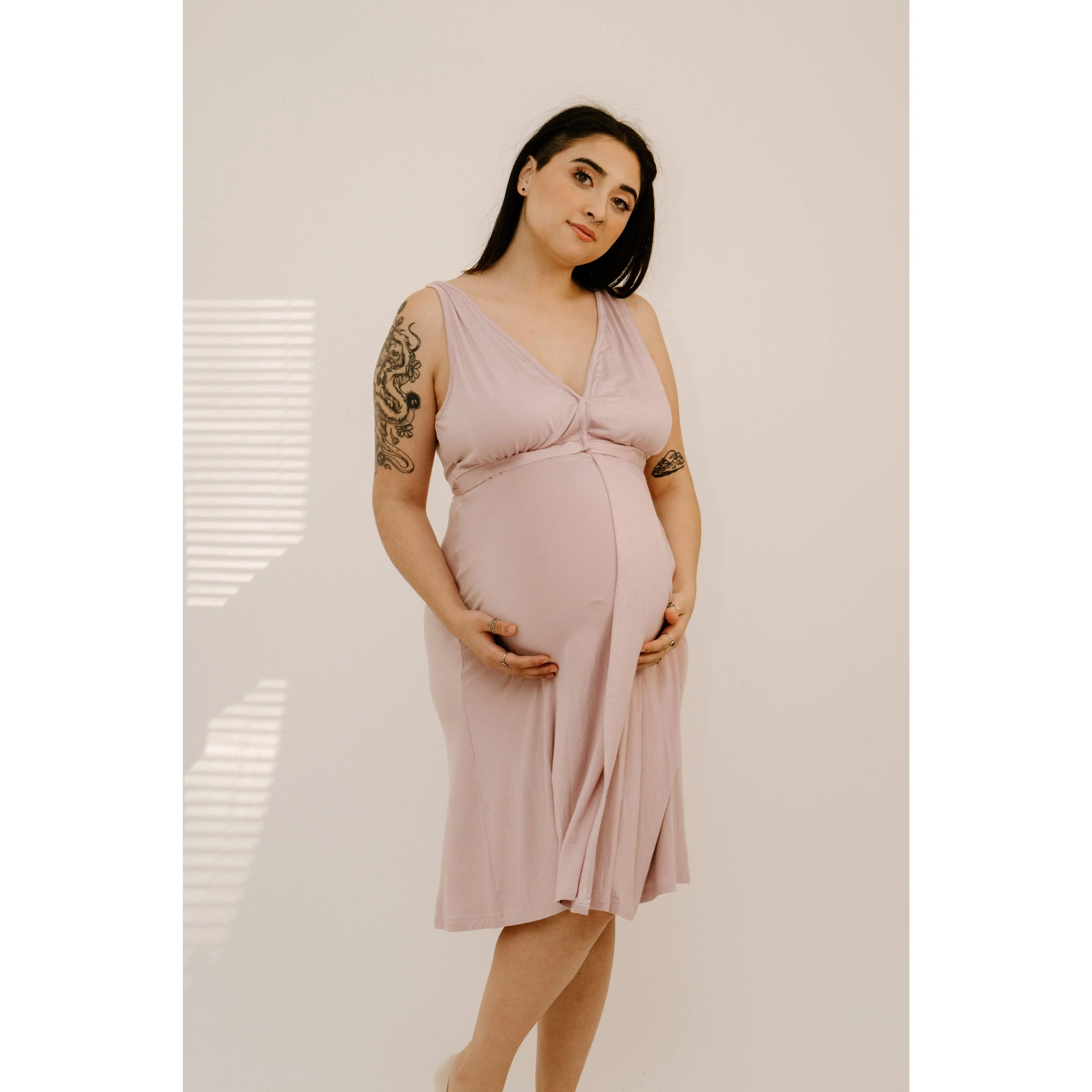 Juliet Labor & Postpartum Gown in Mauve-Limited Time