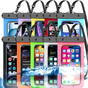 10 Pack Multicolor Universal Waterproof Phone Pouch, Large Phone Waterproof Case Dry Bag, Protection Level: IP68, Outdoor Sports for Apple iPhone,Samsung,and More, Multicolor 10 Pack