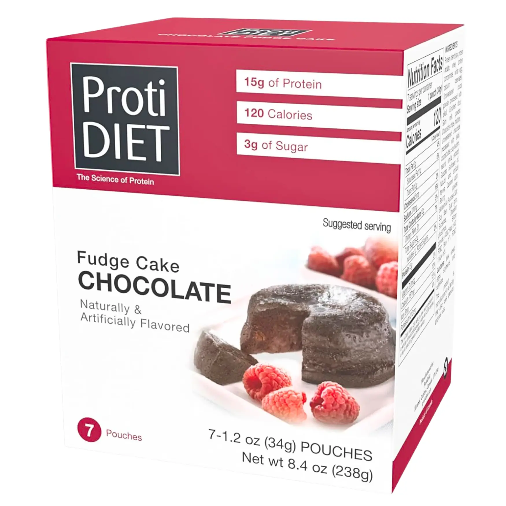 ProtiDiet - Chocolate Flavor Fudge Cake - 7/Box ProtiDiet - Chocolate Flavor Fudge Cake - 7/Box