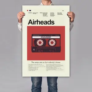 Airheads Degenerated Tape Poster, Vintage Poster, Retro Poster, Midcentury Art, Mid-Century Modern Halloween Poster