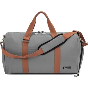 Kuston Sports Gym Bag with Shoe Compartment&Wet Pocket,Travel Duffel Bag,Weekend Bag,Workout Bag Suitable for Men and Women Kuston