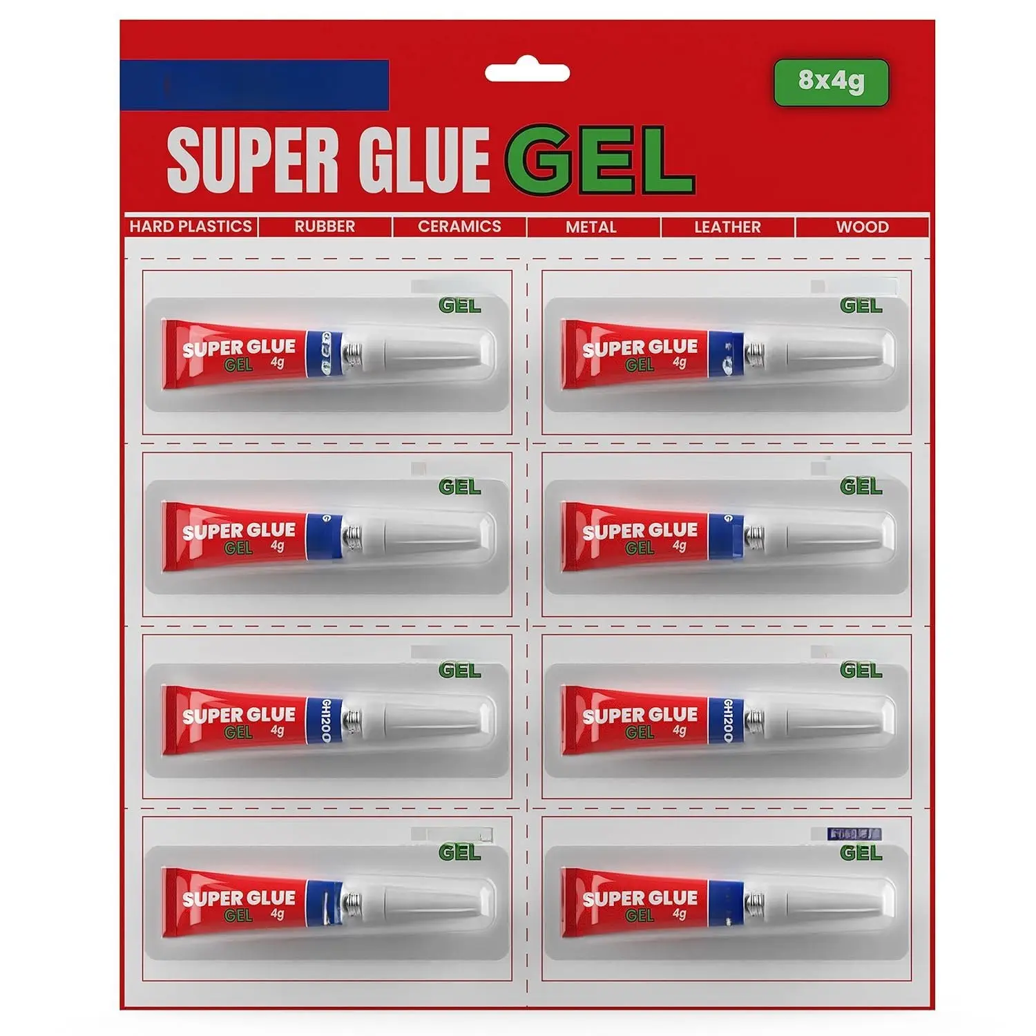 4Gx 8 Value Pack Gel Super Glue Gel Glue  Purpose with Anti Clog Cap. Super Glue for Plastic, Superglue - Magic Glue for DIY Crafts and Many More