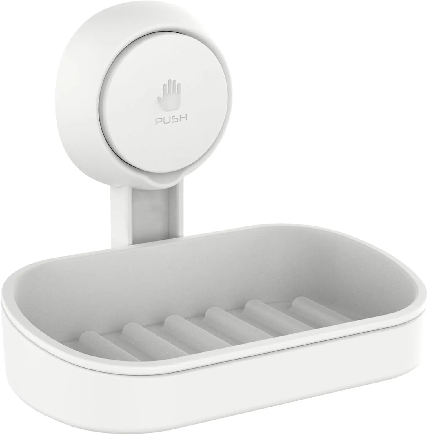 TAILI Soap Dish Soap Holder Suction Cup Powerful Vacuum Suction, Strong Sponge Holder for Shower, Bathroom, Tub and Kitchen Sink, Drill-Free, Removable Soap Saver