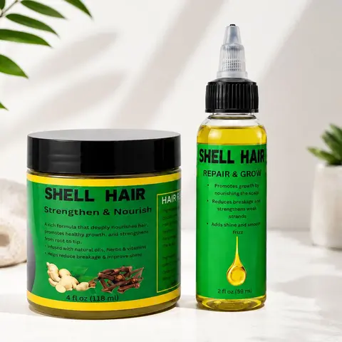 Shell Hair set oil 2 oz and 4 oz Pomade