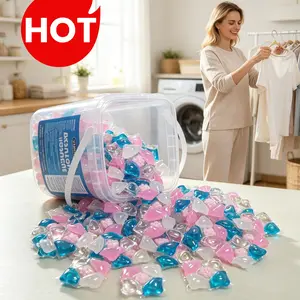 Multi-Function Scented Laundry Gel Beads (5-in-1 Pack, 200g/300g/600g Options) - Concentrated Active Ingredients, Low Foam, Easy to Rinse, Soft & Anti-Static, Deep Cleaning Stain Removal, Maintains Freshness, Household Items for Laundry Room