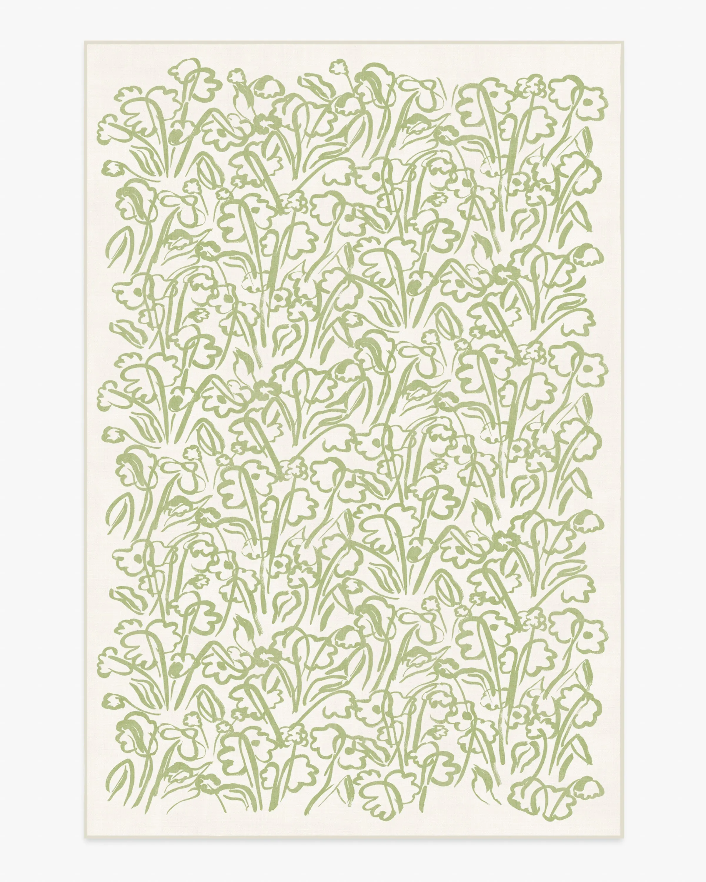 Ensikukat Green Rug by Marimekko