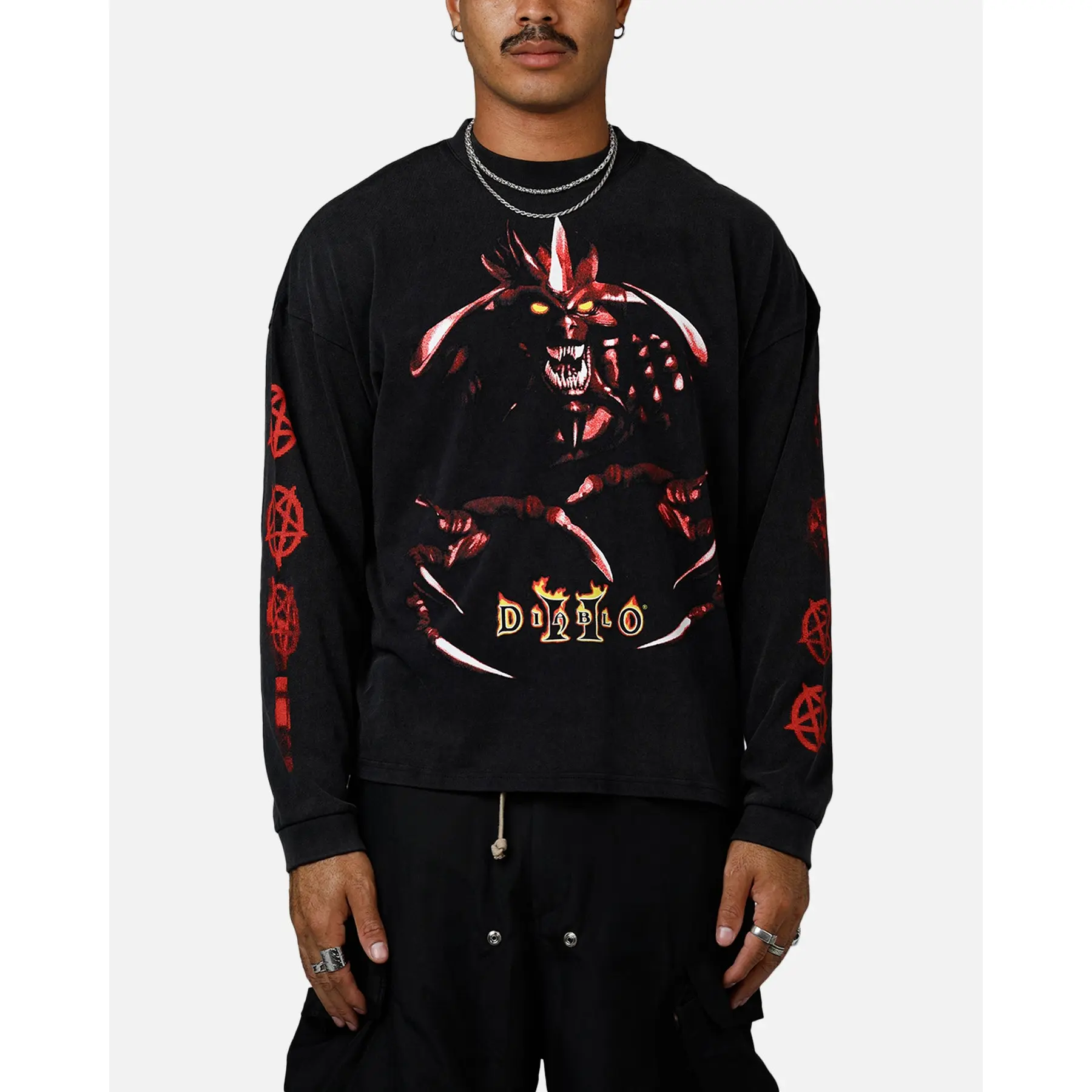 73Studio X Diablo II Halloween Evil Has Survive Long Sleeve T-Shirt Black