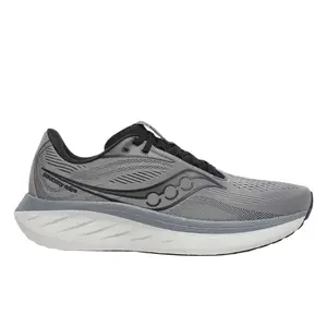 Saucony Men's Ride 18 Running Shoe with PWRRUN+ Foam for Improved Comfort and Durability Reinforced Rubber for Enhanced Grip