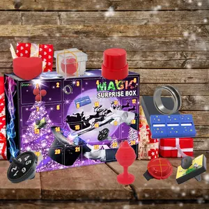 Dowmoo Magic Decompression Blind Box Christmas atmosphere gift magic props gift box magic toys fun gift box, party gift, gift for friends.
