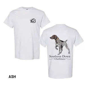 Vintage Mens Southern Down Outfitters Hunting Dog T-Shirt – Outdoor Graphic Tee, Southern Style Cotton Shirt for Men, Gifts for Boyfriend, Men's T-shirts