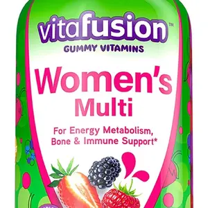 Vitafusion 150 Count with Vitamins A, C, D, E, B-6 and B-12 Womens Multivitamin Gummies, Berry Flavored Daily Vitamins for Women