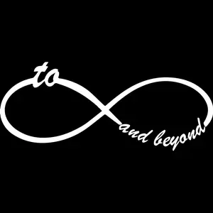 Transparent Decal Stickers Of Funny Infinity Sign For Couples Love Couple Premium Waterproof Vinyl Decal Stickers For Laptop Phone Accessory Helmet Car Window Mug Tuber Cup Door Wall